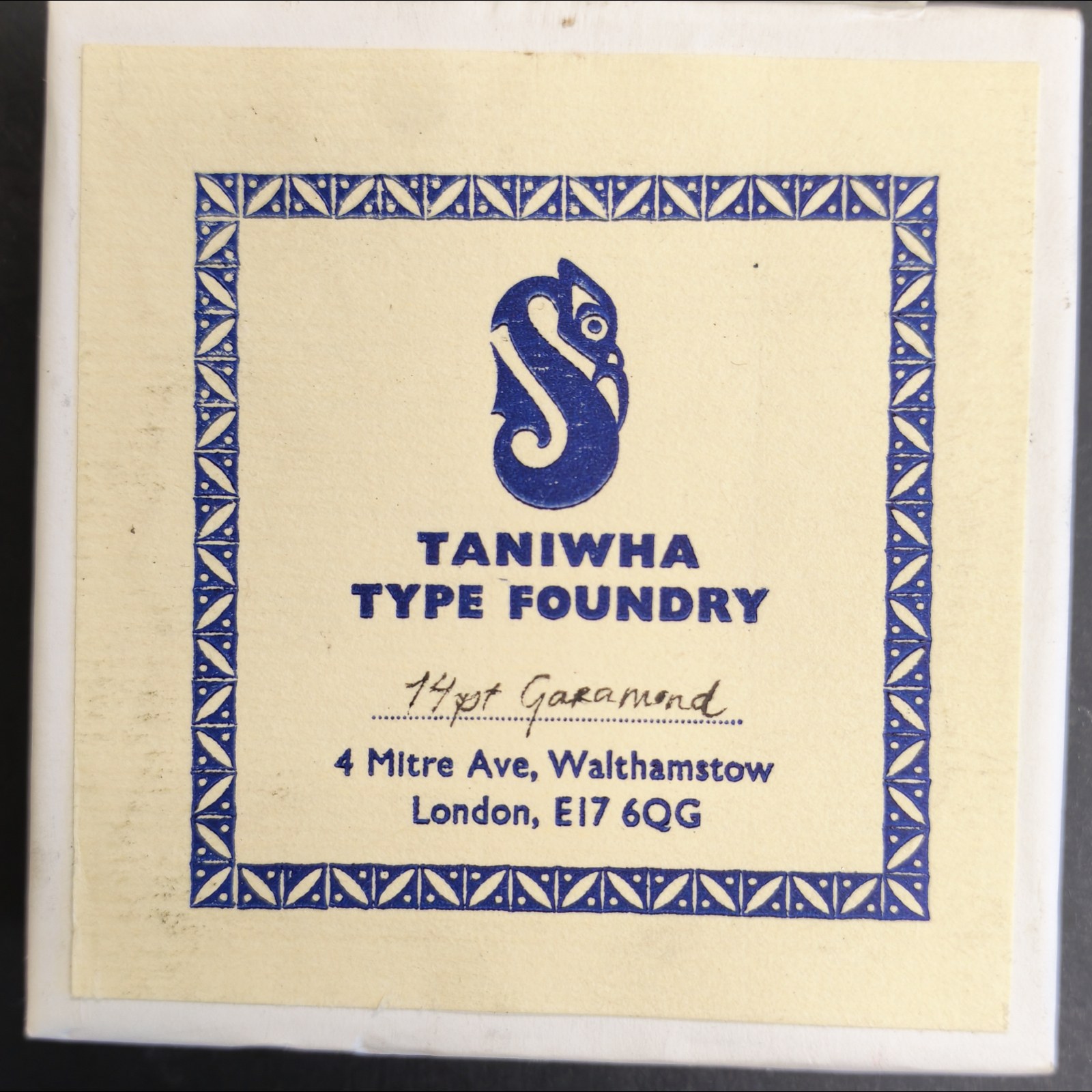 14pt Garamond Series 156