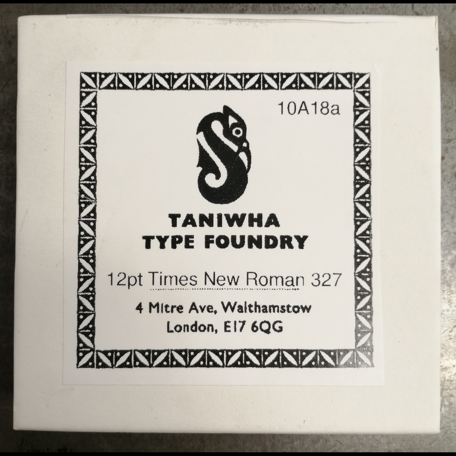 12pt Times Roman Series 327
